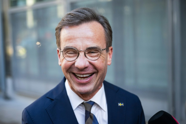 Le Premier ministre suédois Ulf Kristersson, à Stockholm, le 10 septembre 2026  ( AFP / Jonathan NACKSTRAND )