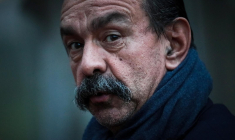 Philippe Martinez, le 12 octobre, à Port-Jerome ( AFP / LOU BENOIST )