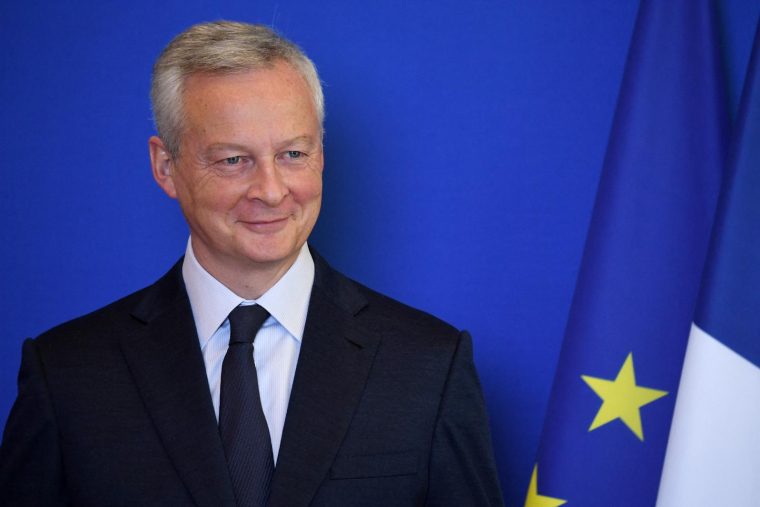 Le ministre de l'Economie Bruno Le Maire le 5 octobre à Paris. ( AFP / ERIC PIERMONT )