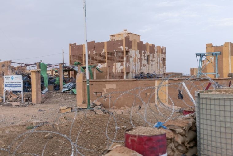 Vue générale d'une école endommagée à Kidal, le 9 mai 2026 ( AFP / - )