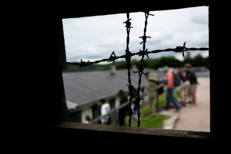 Une vue de l'intérieur du camp de concentration Natzweiler-Struthof à Natzwiller, dans le Bas-Rhin, le 4 juin 2026 ( AFP / SEBASTIEN BOZON )