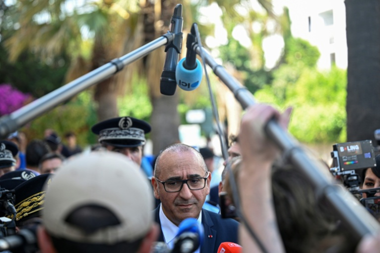 Le ministre de l'Intérieur Laurent Nuñez  à Nice le 28 mai 2026 ( AFP / Frederic Dides )