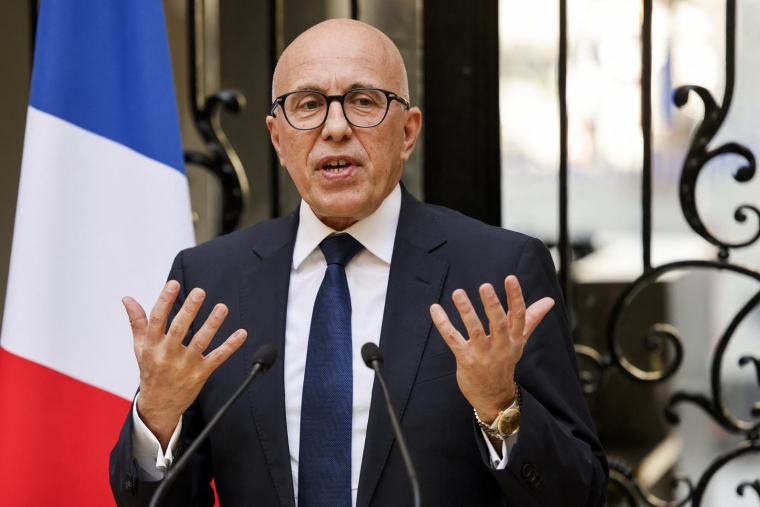 Eric Ciotti à Paris, le 19 mars 2024. ( AFP / LUDOVIC MARIN )