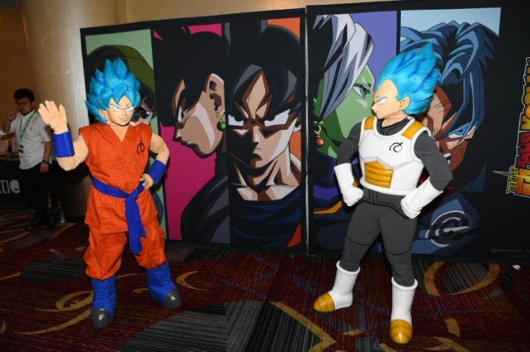 Des participants à une réunion des fans de Dragon Ball, le 7 octobre 2017 à New York ( GETTY IMAGES NORTH AMERICA / Dave Kotinsky )
