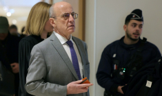 Marc Pantaloni, avocat d'un des accusés, Daniel Beaulieu, au procès Athanor le 30 mars 2026, à Paris ( AFP / Thomas SAMSON )