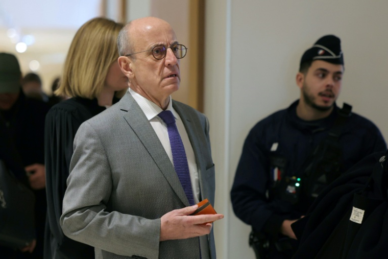 Marc Pantaloni, avocat d'un des accusés, Daniel Beaulieu, au procès Athanor le 30 mars 2026, à Paris ( AFP / Thomas SAMSON )