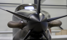 Un modèle de drone AAROK, produit par Turgis et Gaillard (illustration) ( AFP / GUILLAUME SOUVANT )