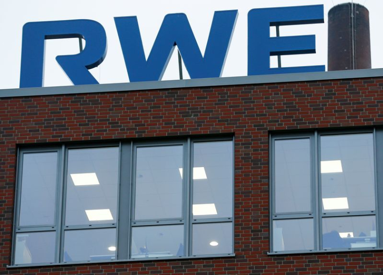 Le logo du fournisseur d'électricité allemand RWE