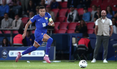 Le capitaine des Bleus Kylian Mbappe lors du match de qualifications au Mondial-2026 contre l'Islande, le 9 septembre 2025 au Parc des Princes ( AFP / Thibaud MORITZ )
