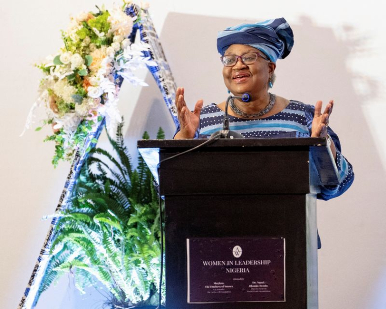 Ngozi Okonjo-Iweala, directrice générale de l'Organisation mondiale du commerce, à Abuja