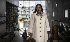 Reni Folawiyo, fondatrice d'Alára, concept-store de mode et de décoration de luxe, le 20 août 2025 à Lagos, au Nigeria ( AFP / OLYMPIA DE MAISMONT )