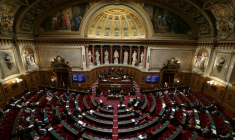 L'hémicycle du Sénat, à Paris, le 27 octobre 2026 ( AFP / Thomas SAMSON )
