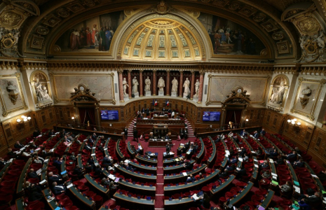L'hémicycle du Sénat, à Paris, le 27 octobre 2026 ( AFP / Thomas SAMSON )