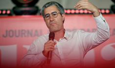 François Ruffin le 11 septembre 2026, au Plessis-Pâté dans l'Essonne ( AFP / SIMON WOHLFAHRT )