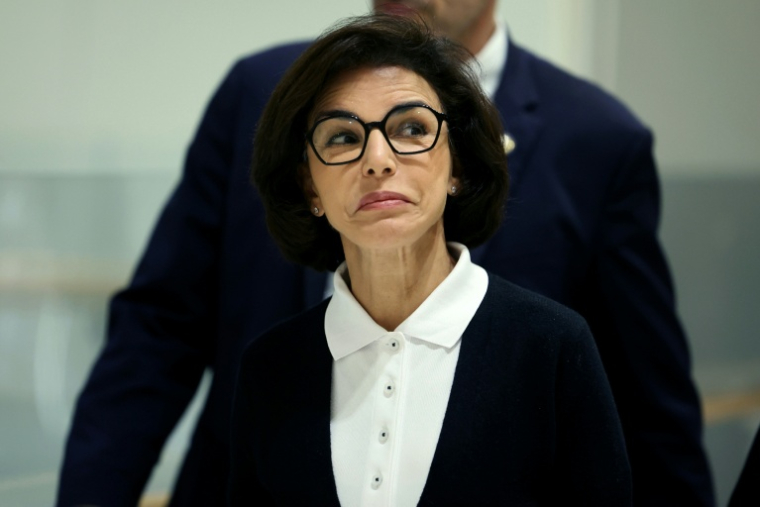 Rachida Dati arrive au palais de justice pour le dernier jour de son procès pour corruption, le 28 septembre 2026 à Paris ( AFP / Thomas SAMSON )