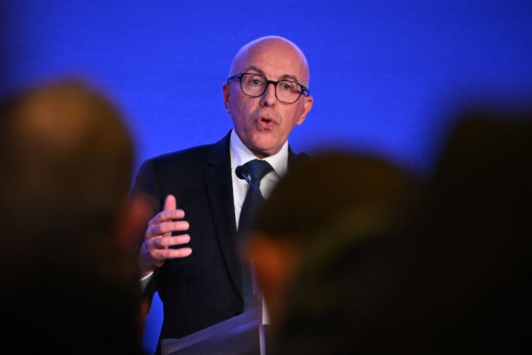 Éric Ciotti à Paris, le 24 janvier 2023. ( AFP / EMMANUEL DUNAND )