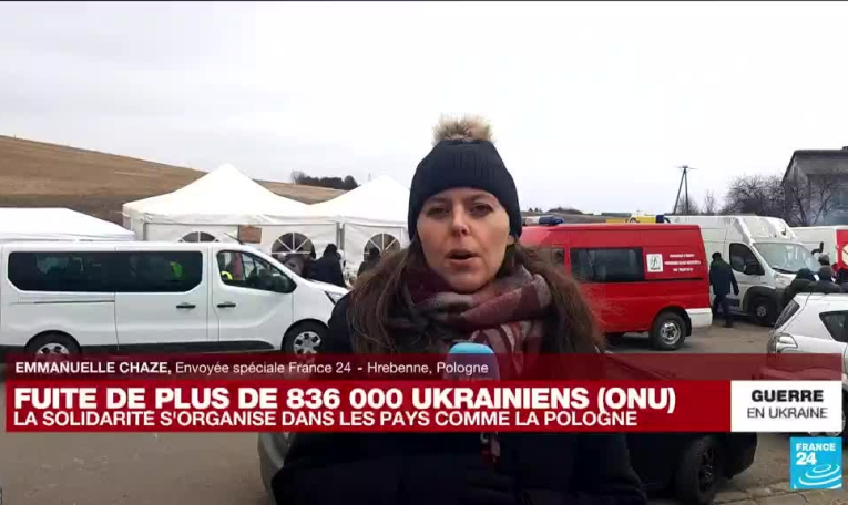 Guerre en Ukraine : en Pologne, "il y a des Ukrainiens qui viennent se réfugier et d'autres qui partent se battre"