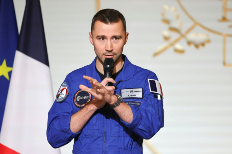 L'astronaute français Arnaud Prost à l'Elysée, le 5 février 2026 à Paris ( POOL / Ludovic MARIN )