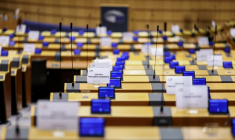 La salle du Parlement européen à Bruxelles, en Belgique