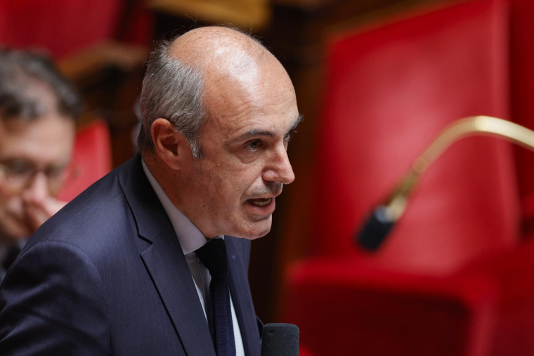 Olivier Marleix, le 27 juin 2023, à l'Assemblée nationale ( AFP / GEOFFROY VAN DER HASSELT )