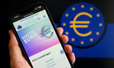 Application de la Banque centrale européenne consacrée à l'euro numérique,  février 2026 ( AFP / Nicolas TUCAT )