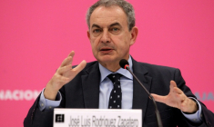 L'ex-Premier ministre socialiste José Luis Rodriguez Zapatero à Guadalajara, au Mexique, le 1er décembre 2021 ( AFP / Ulises Ruiz )