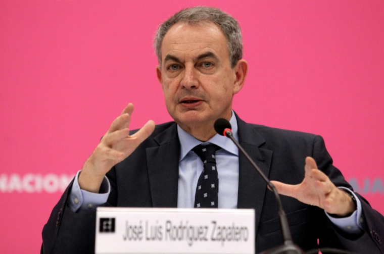 L'ex-Premier ministre socialiste José Luis Rodriguez Zapatero à Guadalajara, au Mexique, le 1er décembre 2021 ( AFP / Ulises Ruiz )