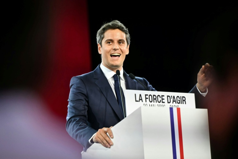 Le secrétaire général du parti Renaissance, Gabriel Attal, à Paris le 30 mai 2026 ( AFP / LOU BENOIST )