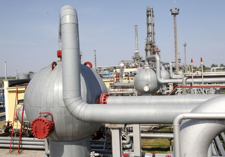 Un point de concentration de gaz à Soloha, proche de Kiev