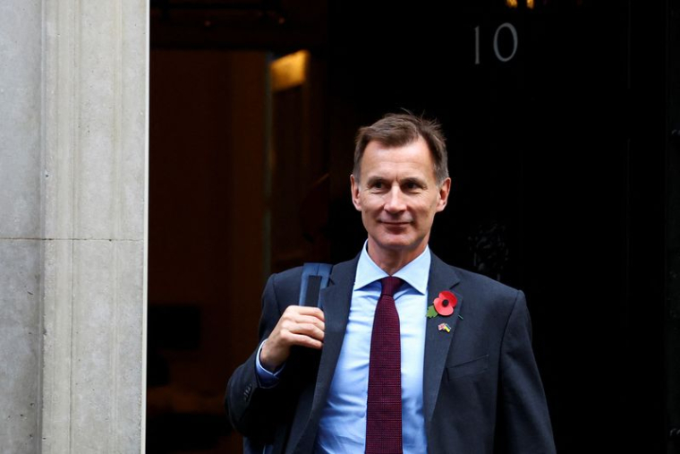 Le ministre britannique des Finances, Jeremy Hunt à Londres
