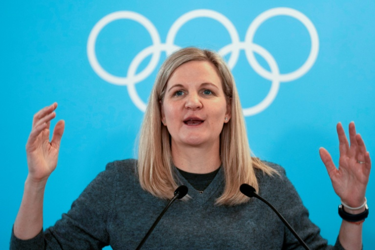 La présidente du CIO Kirsty Coventry, le 22 février 2026 à Milan  ( POOL / Luca Bruno )