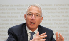 Axel Lehmann, président de Crédit Suisse, à Berne