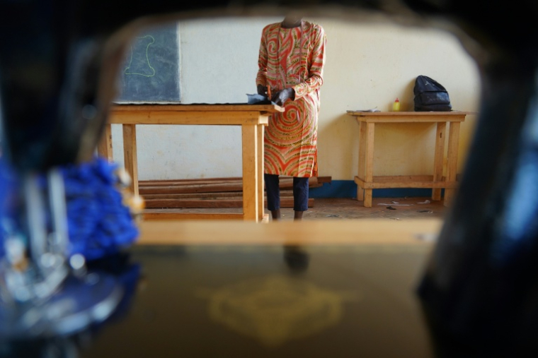 Dans une classe à Bria, en Centrafrique, destinée aux anciens enfants soldats, le 1er avril 2026 ( AFP / Mariam KONE )