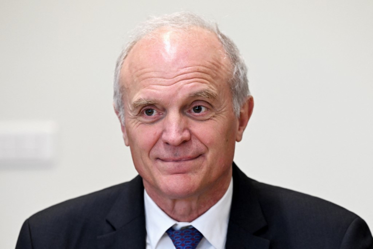 Florent Menegaux à Meudon, le 8 avril 2024. ( AFP / BERTRAND GUAY )