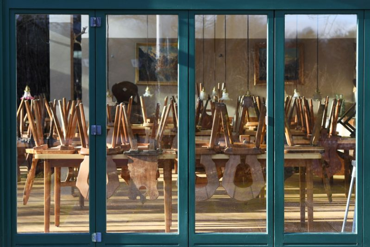 Photo d'archives d'un restaurant fermé à Munich, en Allemagne