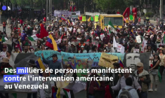 Mexico : des manifestants dans les rues contre l'intervention des USA au Venezuela
