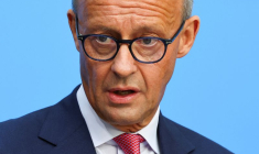 Friedrich Merz lors d'une conference de presse à Berlin