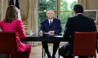 Le Premier ministre français François Bayrou avant une interview télévisée en direct diffusée sur les chaînes d'information LCI, CNews, BFMTV et FranceInfo TV, à l'Hôtel de Matignon à Paris, le 31 août 2025 ( AFP / ALAIN JOCARD )