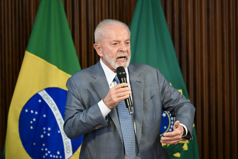 Le président brésilien Lula da Silva, à Brasilia, en mai 2024 ( AFP / EVARISTO SA )
