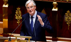 Le Premier ministre français Michel Barnier à l'Assemblée nationale