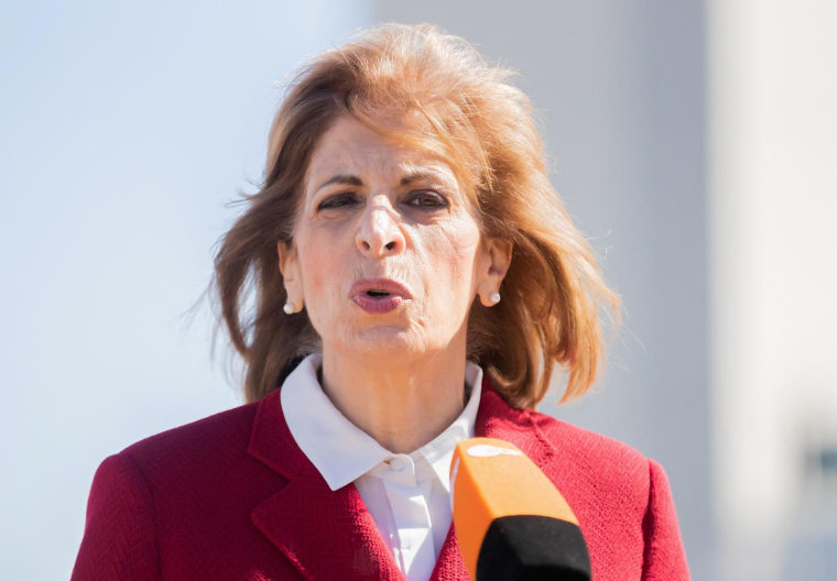 La commissaire européenne à la Santé, Stella Kyriakides. ( POOL / CHRISTOPH SOEDER )