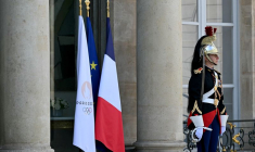 L'entrée du palais présidentiel de l'Élysée