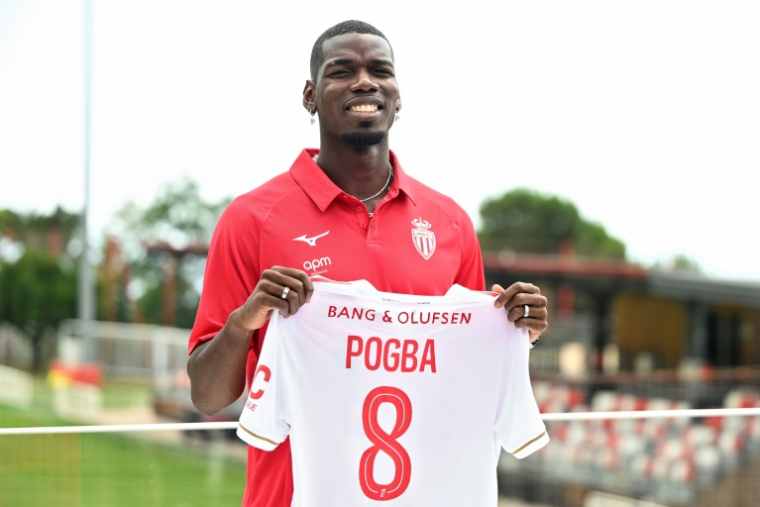 La recrue de Monaco Paul Pogba, le 3 juillet 2025 ( AFP / Frederic DIDES )