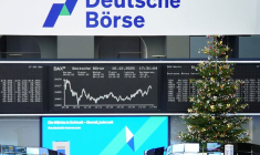 Le graphique de l'indice allemand des prix des actions DAX à la bourse de Francfort