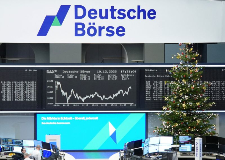 Le graphique de l'indice allemand des prix des actions DAX à la bourse de Francfort