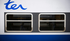 Environ 20 personnes ont été blessées dans le déraillement vendredi soir d'un TER qui transportait 180 passagers et assurait la liaison Rouen-Caen en Seine-Maritime ( AFP / JOEL SAGET )