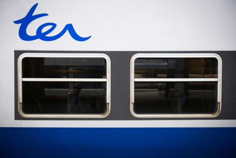 Environ 20 personnes ont été blessées dans le déraillement vendredi soir d'un TER qui transportait 180 passagers et assurait la liaison Rouen-Caen en Seine-Maritime ( AFP / JOEL SAGET )