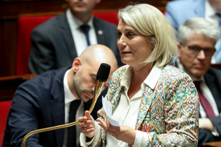 La ministre de la Santé, Stéphanie Rist, lors des questions au gouvernement à l'Assemblée nationale, le 12 mai 2026 à Paris ( AFP / Alain JOCARD )