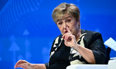 La directrice générale du Fonds monétaire international (FMI), Kristalina Georgieva, à Bangkok le 13 octobre 2026.  ( AFP / Lillian SUWANRUMPHA )