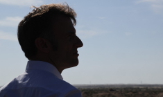 Emmanuel Macron, aux Emirats Arabes Unis, le 21 décembre 2025 ( AFP / LUDOVIC MARIN )